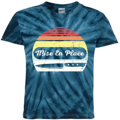 Retro Vintage Chef Mise En Place Kids Tie-Dye T-Shirt