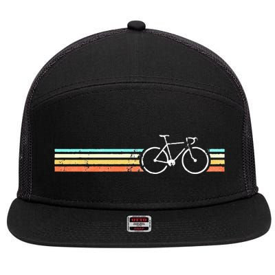 Retro Vintage Cycling Road Bike 7 Panel Mesh Trucker Snapback Hat