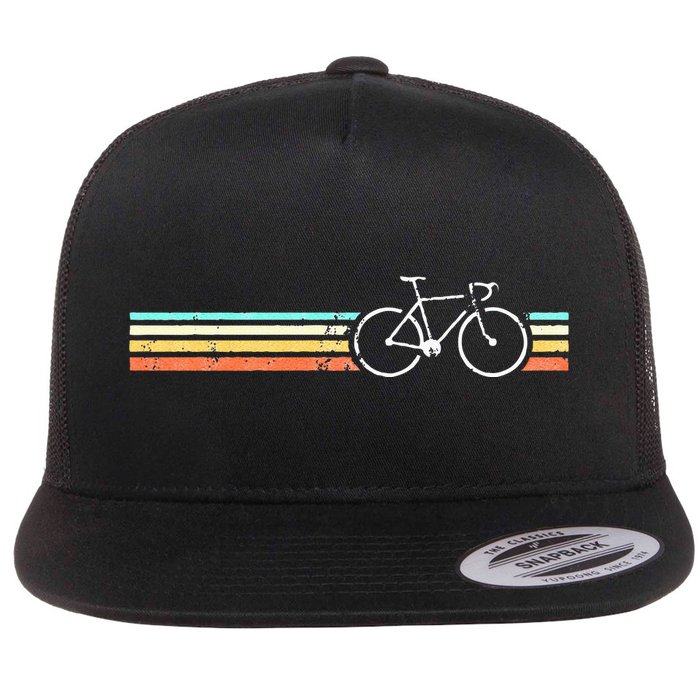 Retro Vintage Cycling Road Bike Flat Bill Trucker Hat