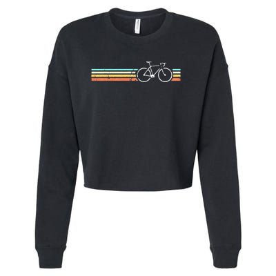 Retro Vintage Cycling Road Bike Cropped Pullover Crew