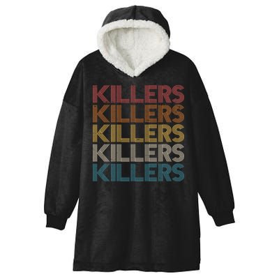 Retro Vintage Colors Killers Logo Hooded Wearable Blanket