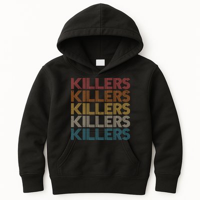 Retro Vintage Colors Killers Logo Kids Hoodie