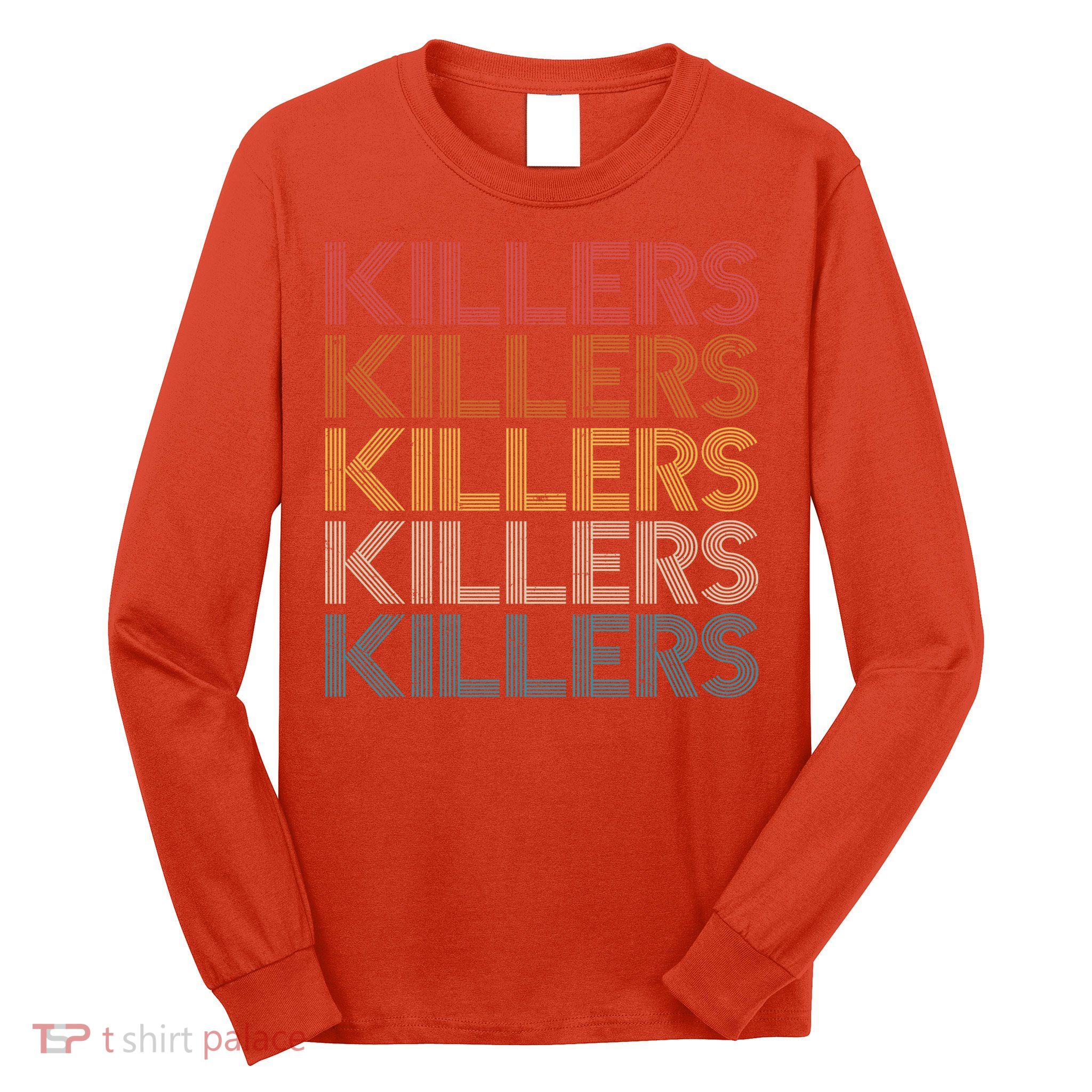 Retro Vintage Colors Killers Logo Long Sleeve Shirt