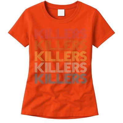 Retro Vintage Colors Killers Logo Womens T-Shirt