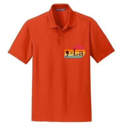 Retro Vintage Comma La Kamala Harris 2024 Dry Zone Grid Polo