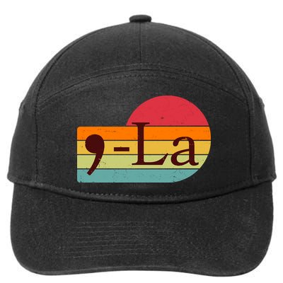 Retro Vintage Comma La Kamala Harris 2024 7-Panel Snapback Hat
