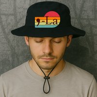 Retro Vintage Comma La Kamala Harris 2024 Bucket Hat