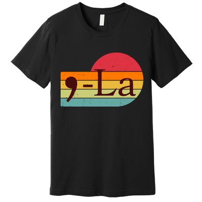 Retro Vintage Comma La Kamala Harris 2024 Premium T-Shirt