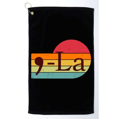 Retro Vintage Comma La Kamala Harris 2024 Golf Towel