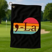 Retro Vintage Comma La Kamala Harris 2024 Golf Towel