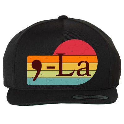 Retro Vintage Comma La Kamala Harris 2024 Wool Snapback Cap