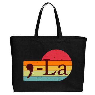 Retro Vintage Comma La Kamala Harris 2024 Cotton Canvas Jumbo Tote