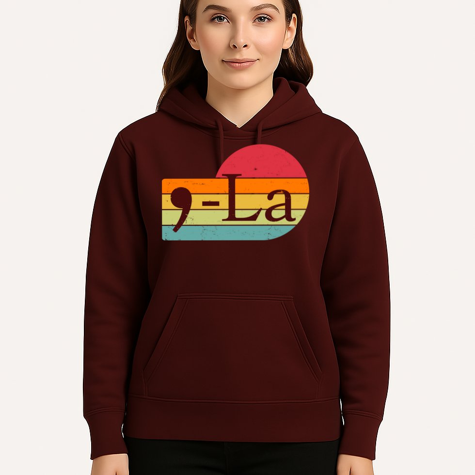 Retro Vintage Comma La Kamala Harris 2024 Hoodie