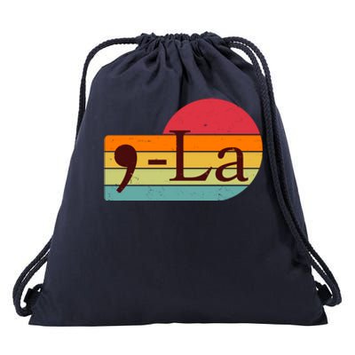 Retro Vintage Comma La Kamala Harris 2024 Drawstring Bag