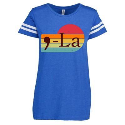 Retro Vintage Comma La Kamala Harris 2024 Enza Ladies Jersey Football T-Shirt