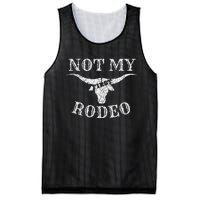 Retro Vintage Country Music Not My First Rodeo Mesh Reversible Basketball Jersey Tank