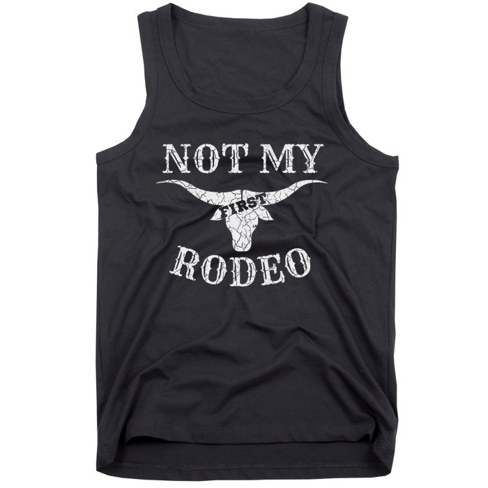 Retro Vintage Country Music Not My First Rodeo Tank Top