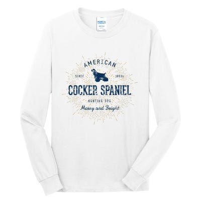 Retro Vintage Cocker Spaniel Tall Long Sleeve T-Shirt