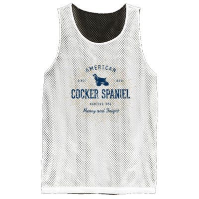 Retro Vintage Cocker Spaniel Mesh Reversible Basketball Jersey Tank