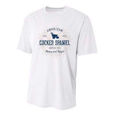 Retro Vintage Cocker Spaniel Performance Sprint T-Shirt