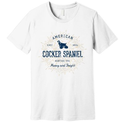 Retro Vintage Cocker Spaniel Premium T-Shirt