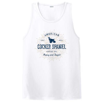 Retro Vintage Cocker Spaniel PosiCharge Competitor Tank