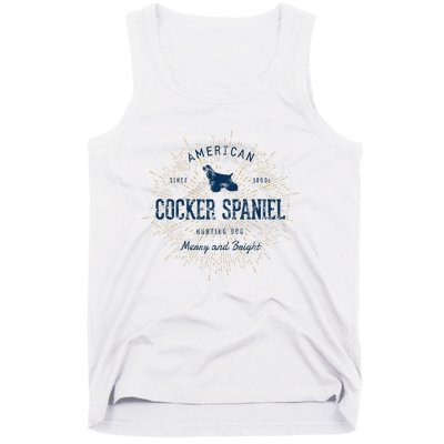 Retro Vintage Cocker Spaniel Tank Top