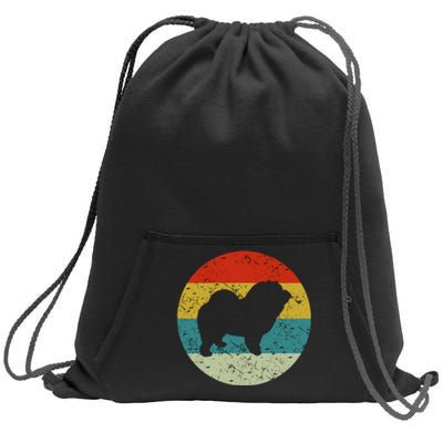 Retro Vintage Chow Chow Sweatshirt Cinch Pack Bag