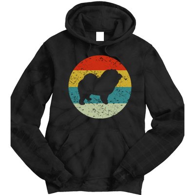 Retro Vintage Chow Chow Tie Dye Hoodie