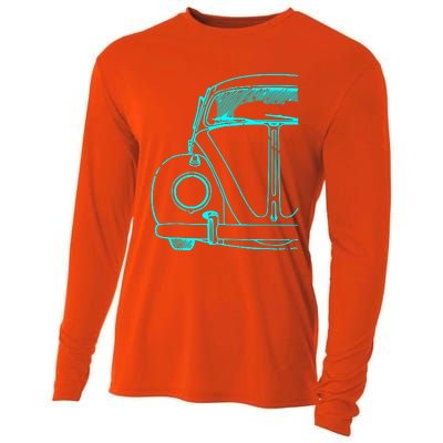 Retro Vintage Car Cooling Performance Long Sleeve Crew