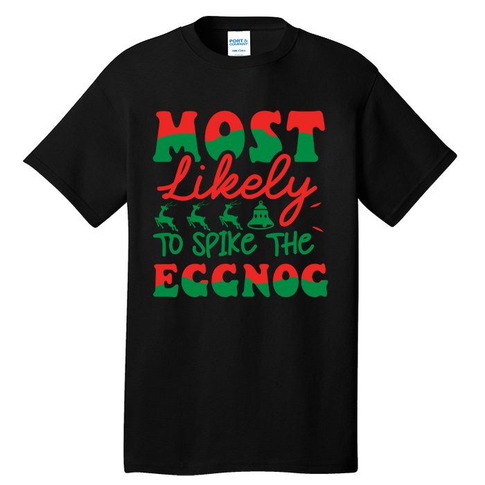 Retro Vintage Christmas Graphic Tall T-Shirt