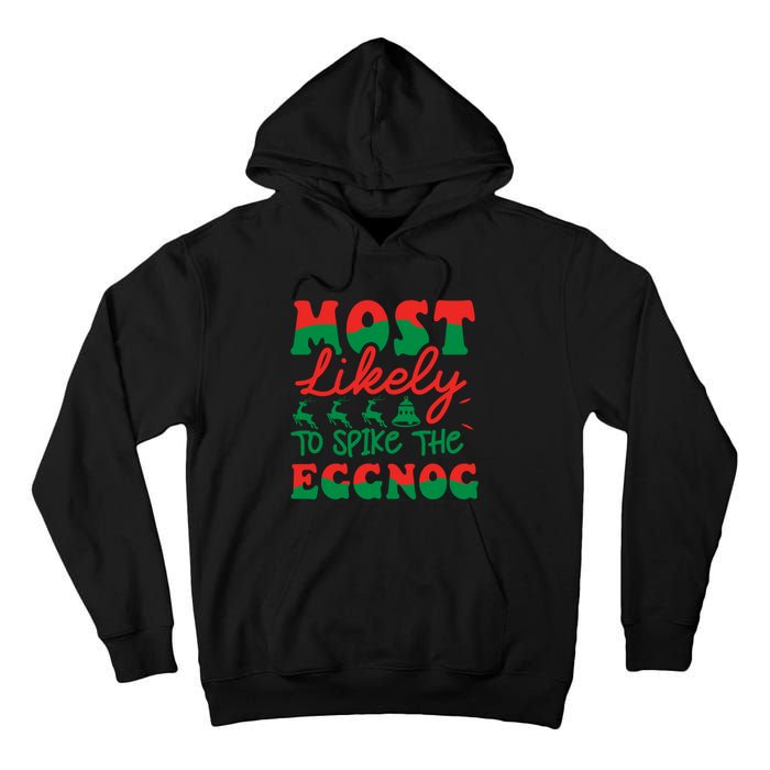 Retro Vintage Christmas Graphic Tall Hoodie