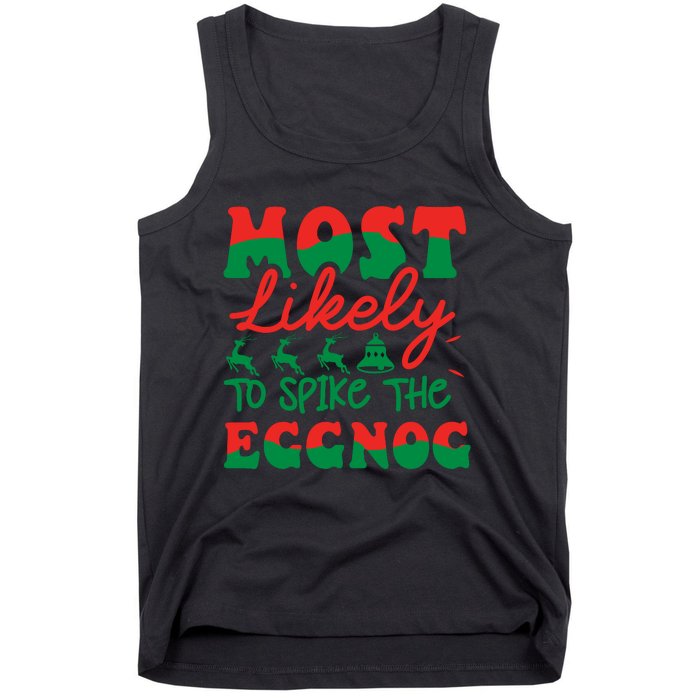 Retro Vintage Christmas Graphic Tank Top