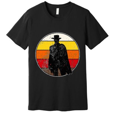 Retro Vintage Cowboy Outlaw Western Premium T-Shirt