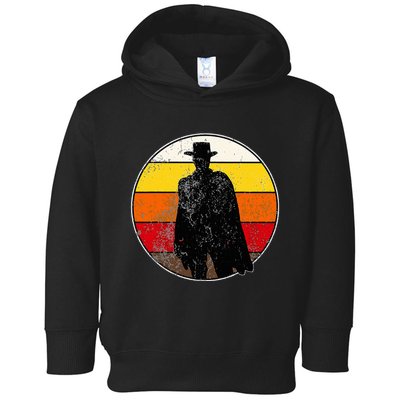 Retro Vintage Cowboy Outlaw Western Toddler Hoodie