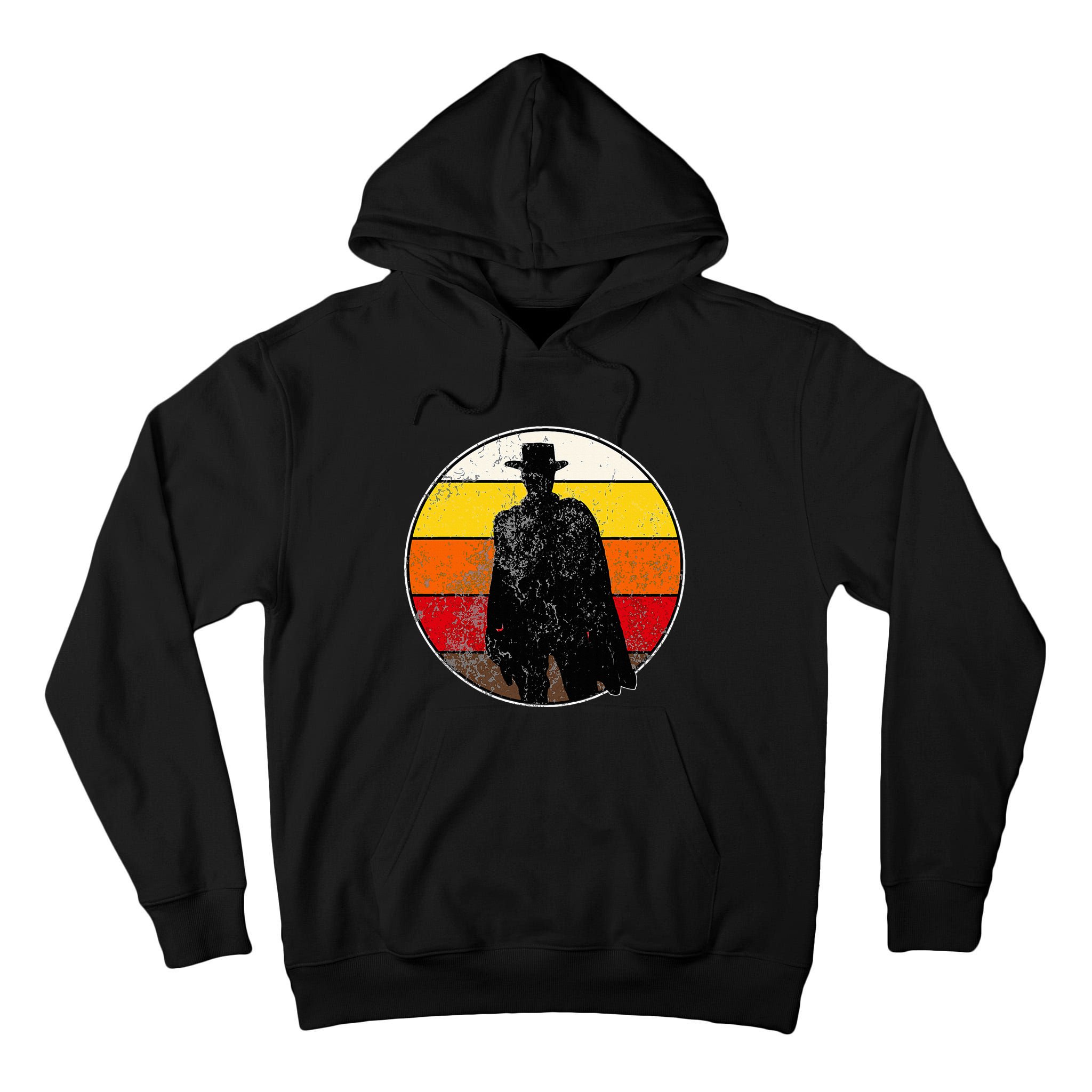 Retro Vintage Cowboy Outlaw Western Tall Hoodie