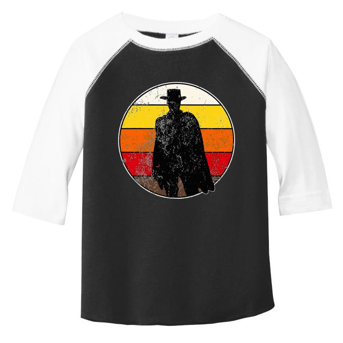 Retro Vintage Cowboy Outlaw Western Toddler Fine Jersey T-Shirt