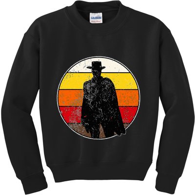 Retro Vintage Cowboy Outlaw Western Kids Sweatshirt