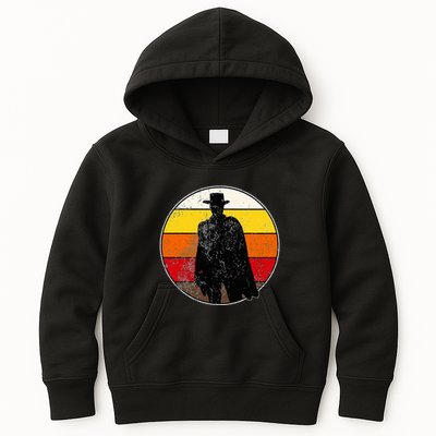 Retro Vintage Cowboy Outlaw Western Kids Hoodie