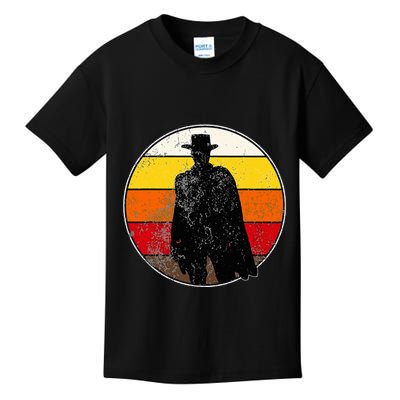 Retro Vintage Cowboy Outlaw Western Kids T-Shirt