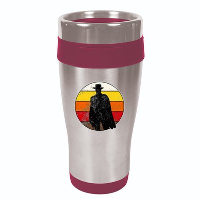 Retro Vintage Cowboy Outlaw Western 16oz Travel Tumbler