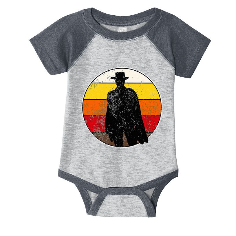 Retro Vintage Cowboy Outlaw Western Infant Baby Jersey Bodysuit
