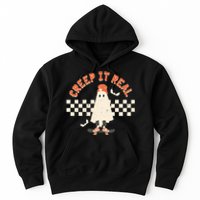 Retro Vintage Creep It Real Ghost Halloween Hoodie