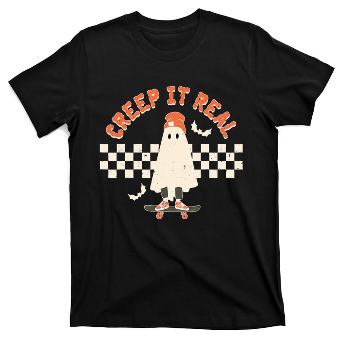 Retro Vintage Creep It Real Ghost Halloween T-Shirt