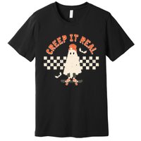 Retro Vintage Creep It Real Ghost Halloween Premium T-Shirt