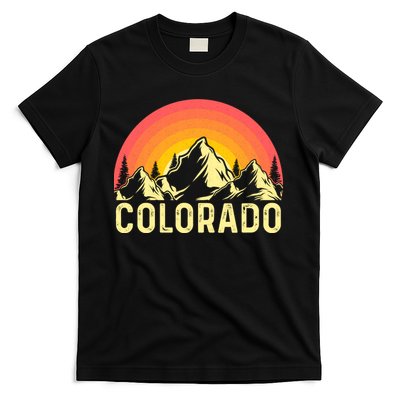 Retro Vintage Colorado Mountain & Sun T-Shirt