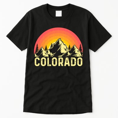 Retro Vintage Colorado Mountain & Sun Tall T-Shirt