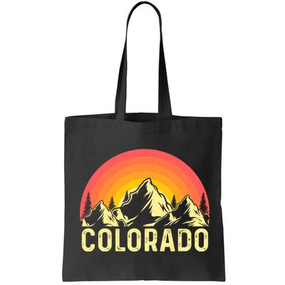 Retro Vintage Colorado Mountain & Sun Bag