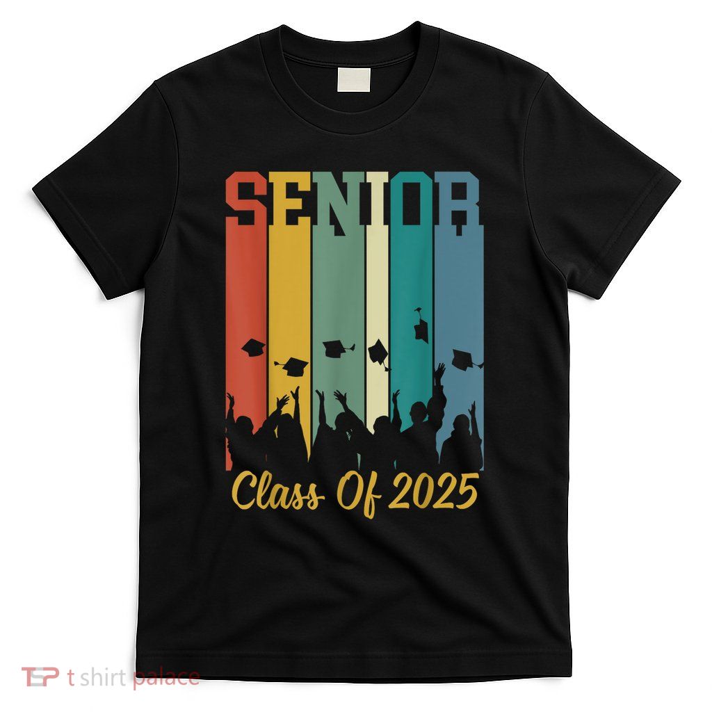 Retro Vintage Class Of 2025 Senior 2025 Graduation 2025 T-Shirt