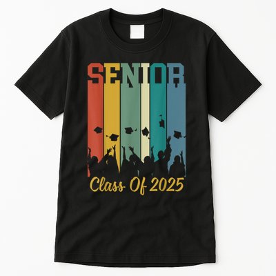 Retro Vintage Class Of 2025 Senior 2025 Graduation 2025 Tall T-Shirt